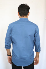 Men's Plain Shirt - Blue