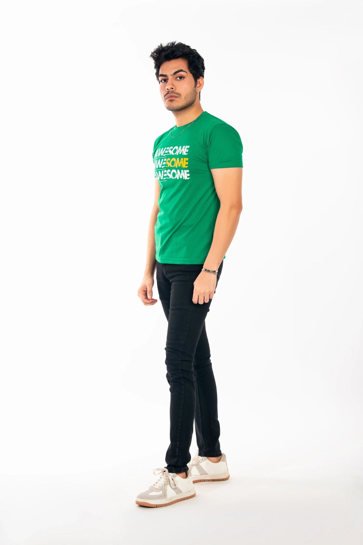 Awesome - Green Casual Tees